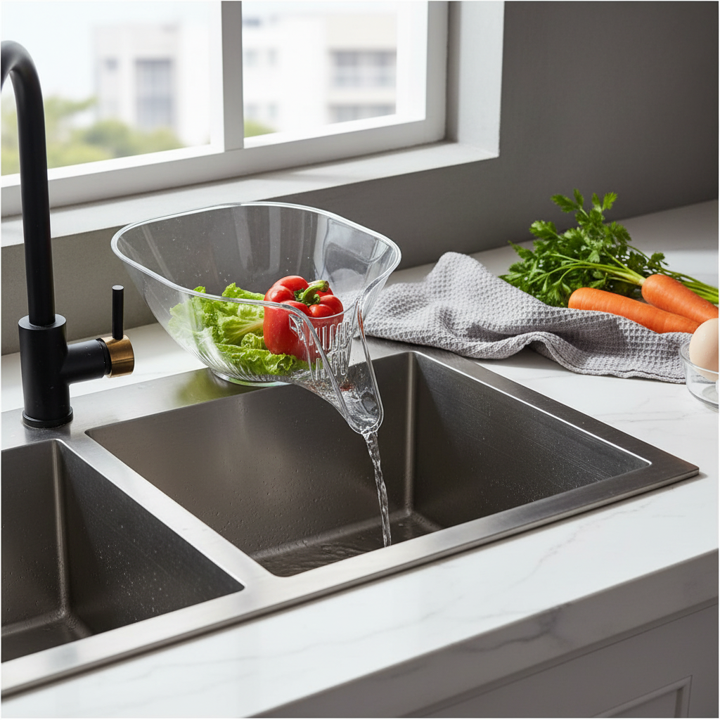 Drain Basket Funnel for Kitchen Sink